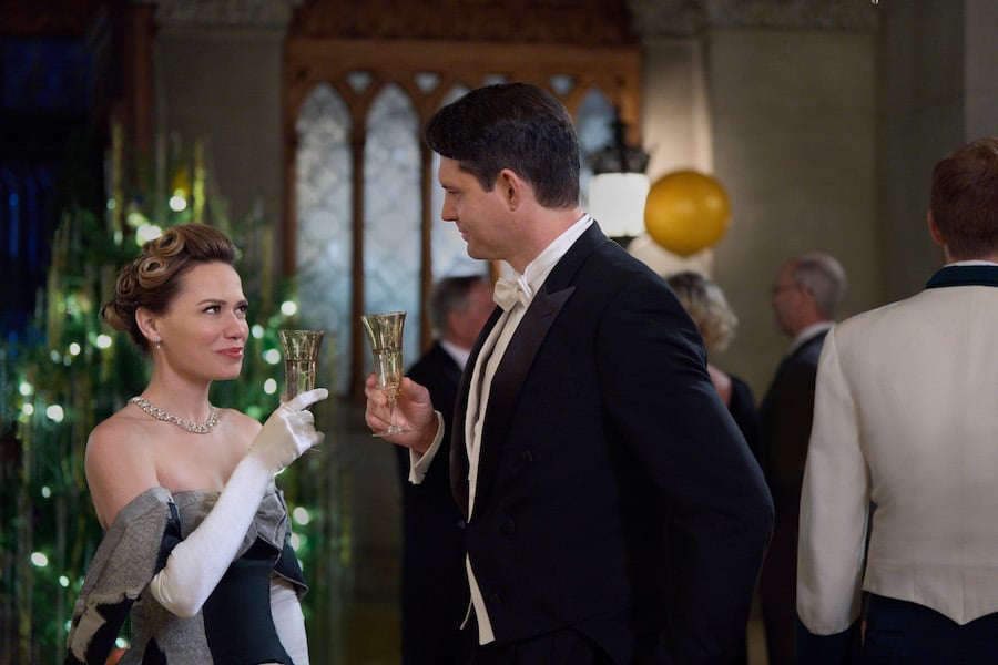 Bethany Joy Lenz and Kristoffer Polaha in A Biltmore Christmas (2023)