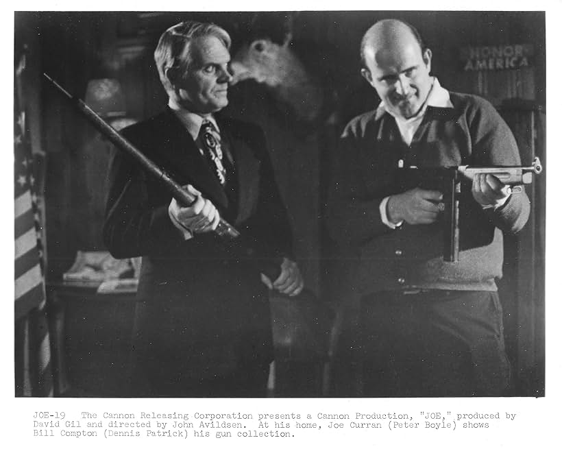 Peter Boyle and Dennis Patrick in Joe (1970)