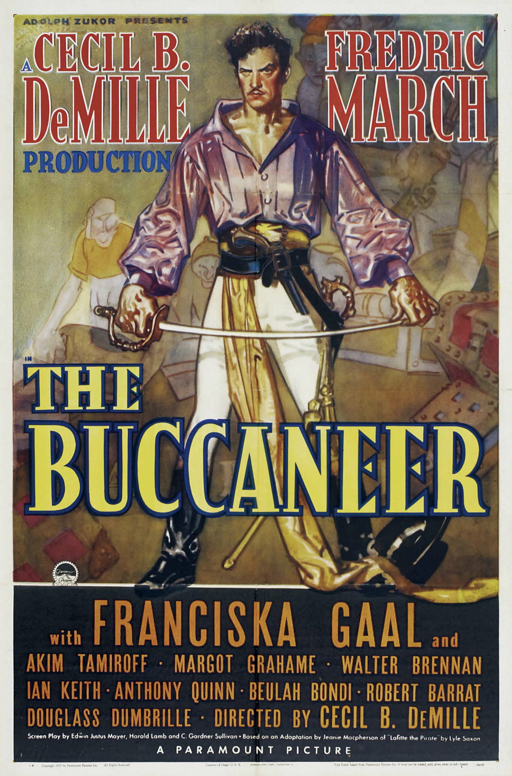 Fredric March in The Buccaneer (1938)