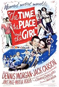 Jack Carson, Carmen Cavallaro, Dennis Morgan, Janis Paige, S.Z. Sakall, and Martha Vickers in The Time, the Place and the Girl (1946)