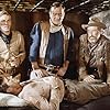 Robert Mitchum, John Wayne, James Caan, and Arthur Hunnicutt in El Dorado (1966)