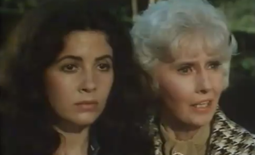 Barbara Stanwyck and Barbara Parkins in A Taste of Evil (1971)