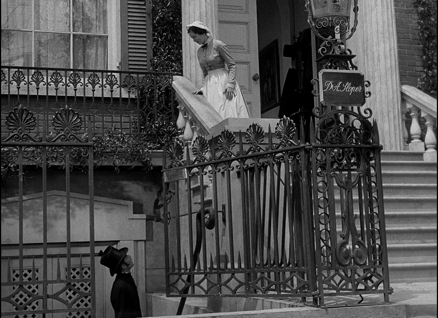 Montgomery Clift and Vanessa Brown in The Heiress (1949)