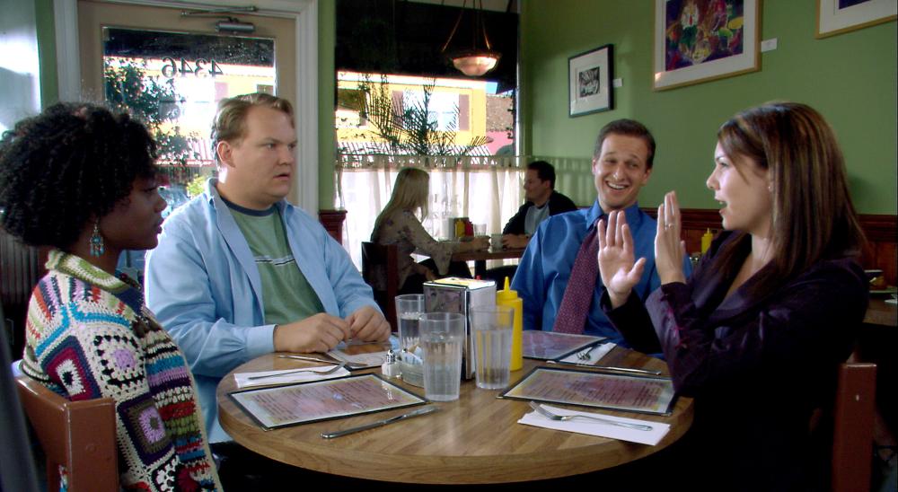 Josh Charles, Lauren Graham, Andy Richter, and Niki J. Crawford in Seeing Other People (2004)