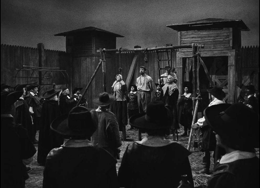 Coutan-Lambert, Jean Debucourt, Jeanne Fusier-Gir, Yves Montand, Alexandre Rignault, and Raymond Rouleau in The Crucible (1957)