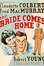 Claudette Colbert, Robert Young, and Fred MacMurray in The Bride Comes Home (1935)