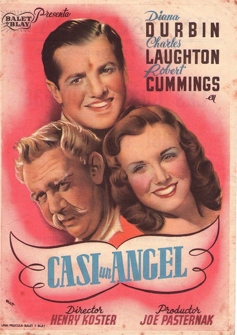 Charles Laughton, Deanna Durbin, and Robert Cummings in It Started with Eve (1941)