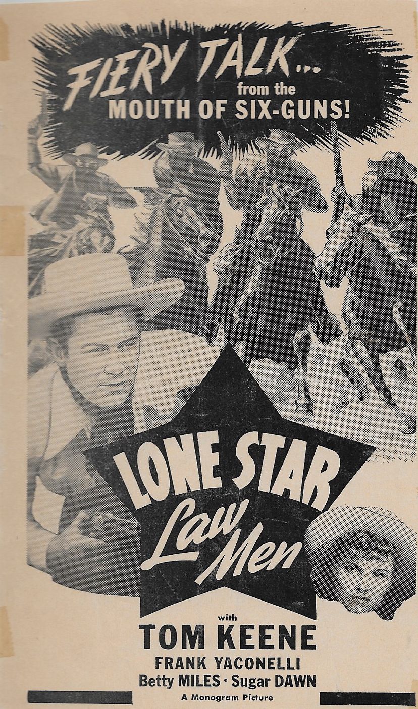 Tom Keene and Betty Miles in Lone Star Law Men (1941)