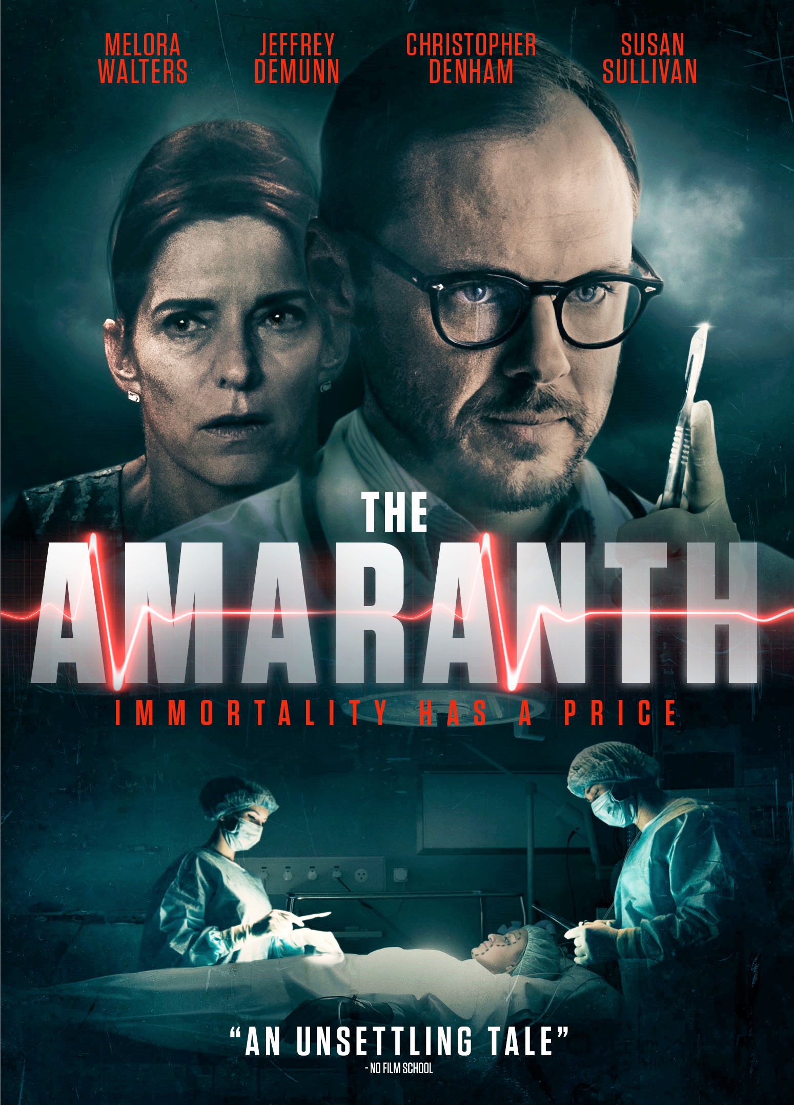 Melora Walters, Jeffrey DeMunn, Susan Sullivan, Christopher Denham, and Shiva Negar in The Amaranth (2018)