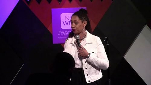 Standup Comedian Leighann Lord performing for the NYWICI. 2018.