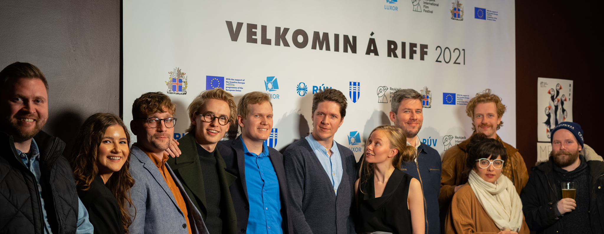 Hafthor Unnarsson, Vilhjálmur Ólafsson, Teitur Magnússon, Rakel Ýr Stefánsdóttir, Bjartmar Einarsson, and Magnús Jóhann Ragnarsson at an event for Owls (2021)