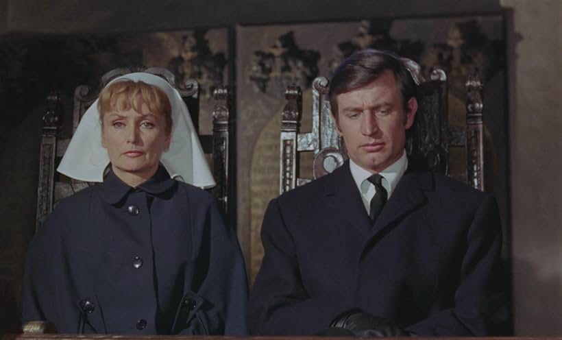 Claude Farell and Siegfried Rauch in The Zombie Walks (1968)