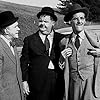 Oliver Hardy, Stan Laurel, and Arthur Space in The Big Noise (1944)