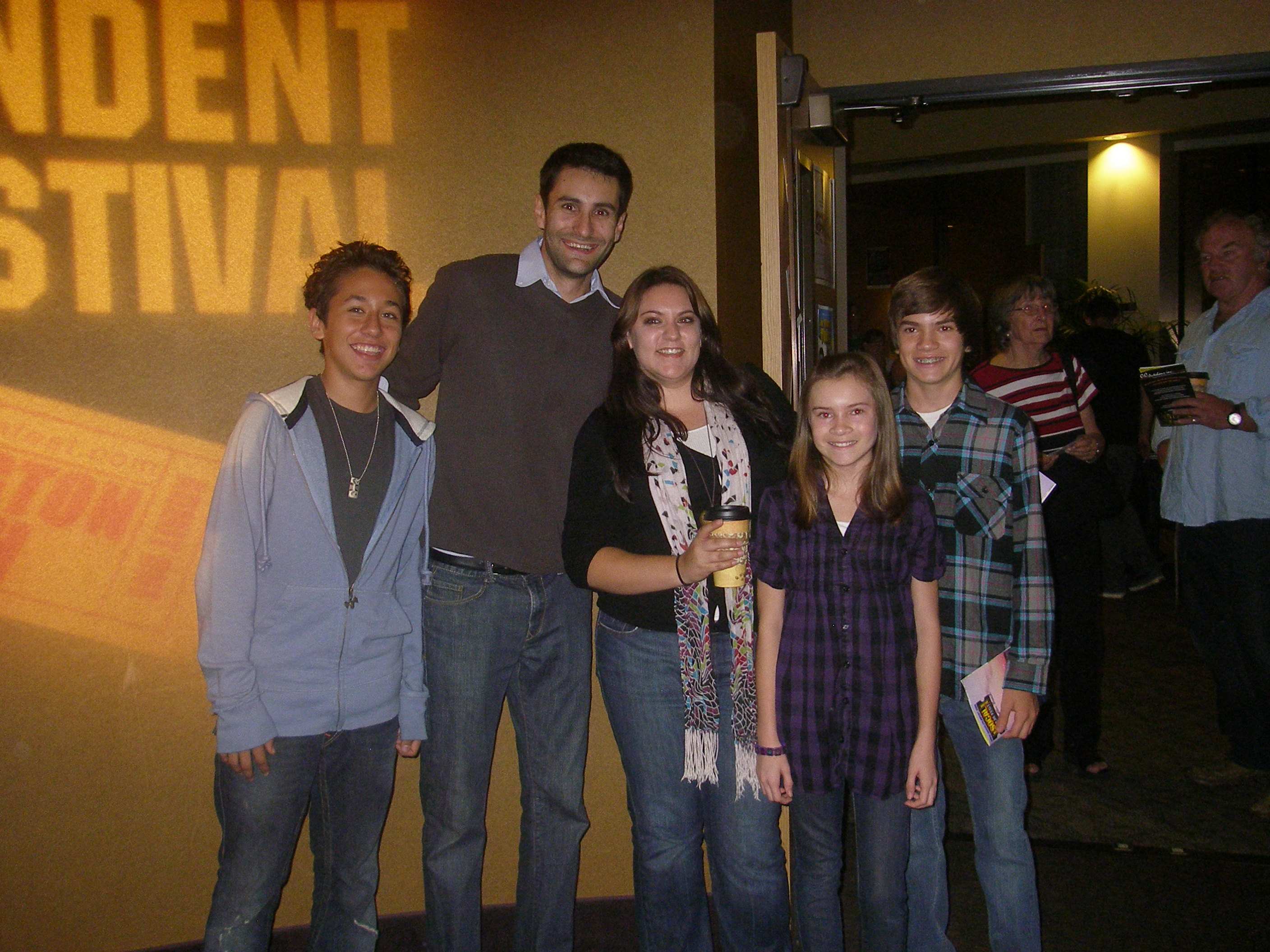 So Cal Film Festival for "Fort Brother" 2009 Brennen Taylor, Kevin Wagoner, Ashley Rios, Madeline Gray and Zachary Gray