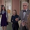 Still of Luke Guldan, Darcy Carden , Kristen Bell and Ted Danson in The Good Place