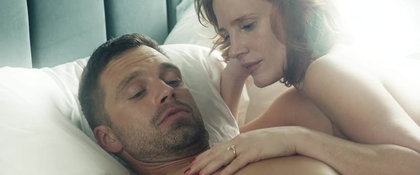 Jessica Chastain and Sebastian Stan in The 355 (2022)