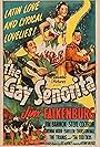 Jim Bannon, Steve Cochran, and Jinx Falkenburg in The Gay Senorita (1945)