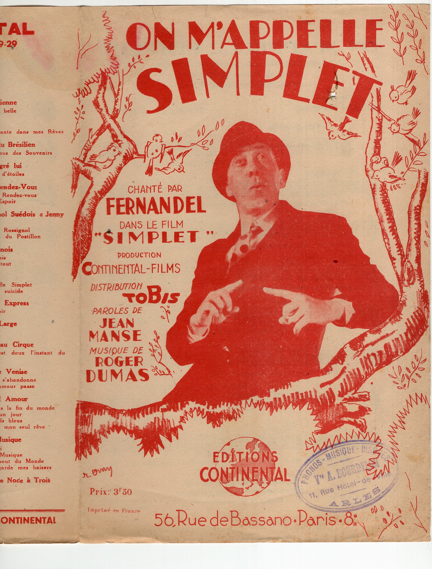 Fernandel in Simplet (1942)