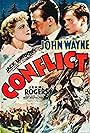 John Wayne, Tommy Bupp, and Jean Rogers in Conflict (1936)