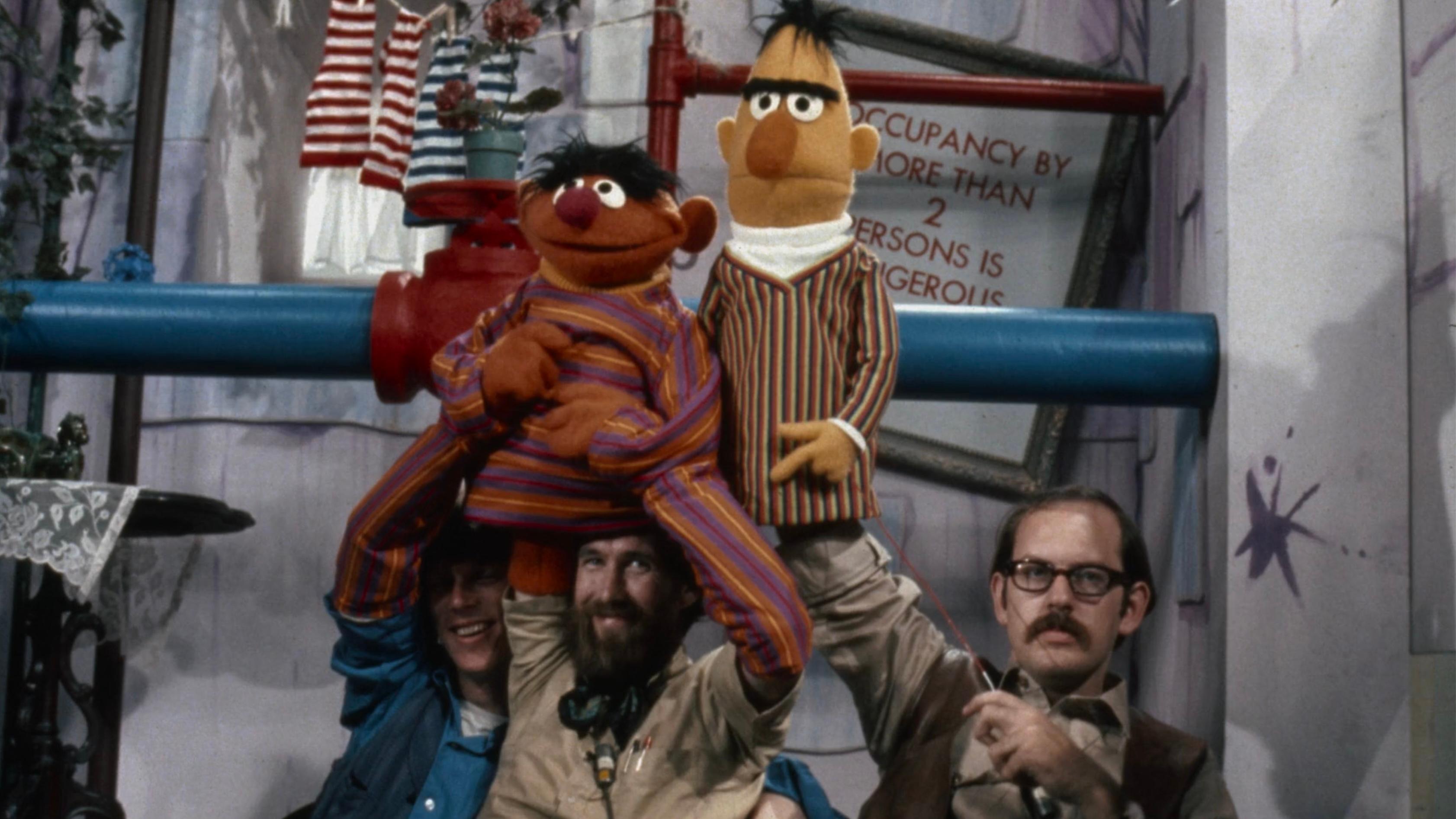 Frank Oz and Jim Henson in Jim Henson: Idea Man (2024)