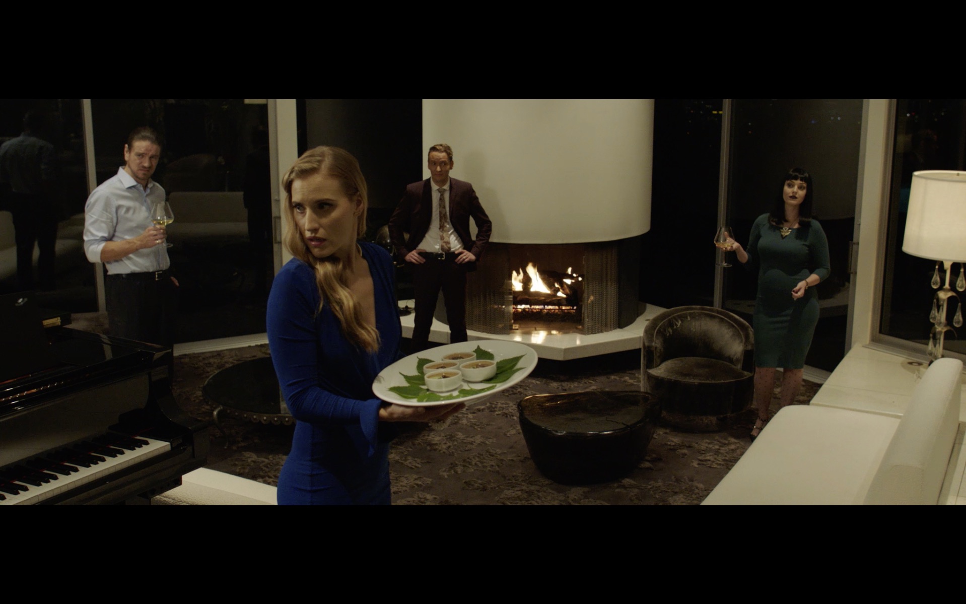 Charles Halford, Sam Littlefield, Sadie Alexandru, and Jessica James in Taste (2017)