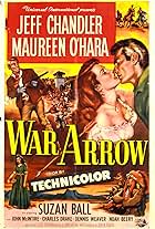 Maureen O'Hara and Jeff Chandler in War Arrow (1953)