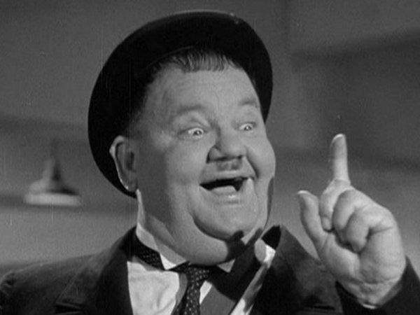 Oliver Hardy in Air Raid Wardens (1943)