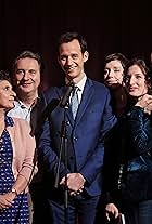 Sara Giraudeau, Guilaine Londez, François Morel, Julia Piaton, Benjamin Lavernhe, and Kyan Khojandi in The Speech (2020)