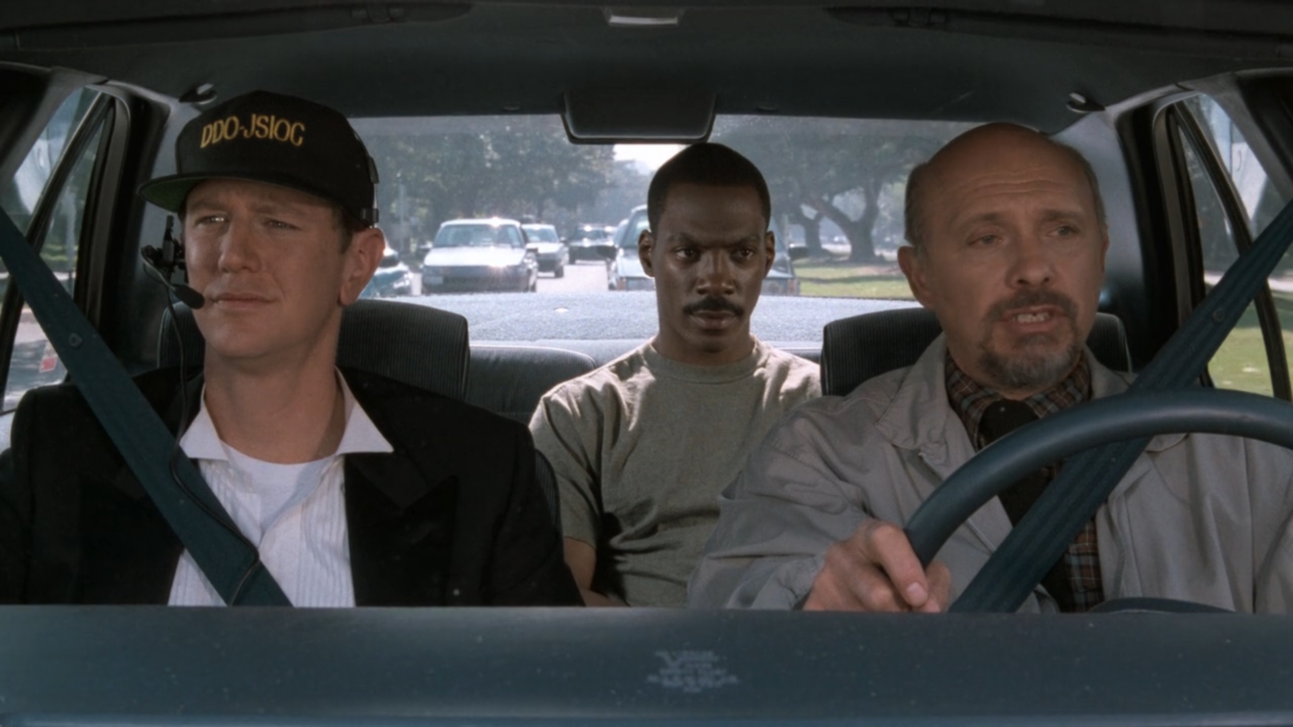 Eddie Murphy, Hector Elizondo, and Judge Reinhold in Beverly Hills Cop III (1994)