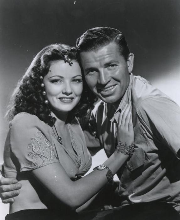 Gene Tierney and Bruce Cabot in Sundown (1941)