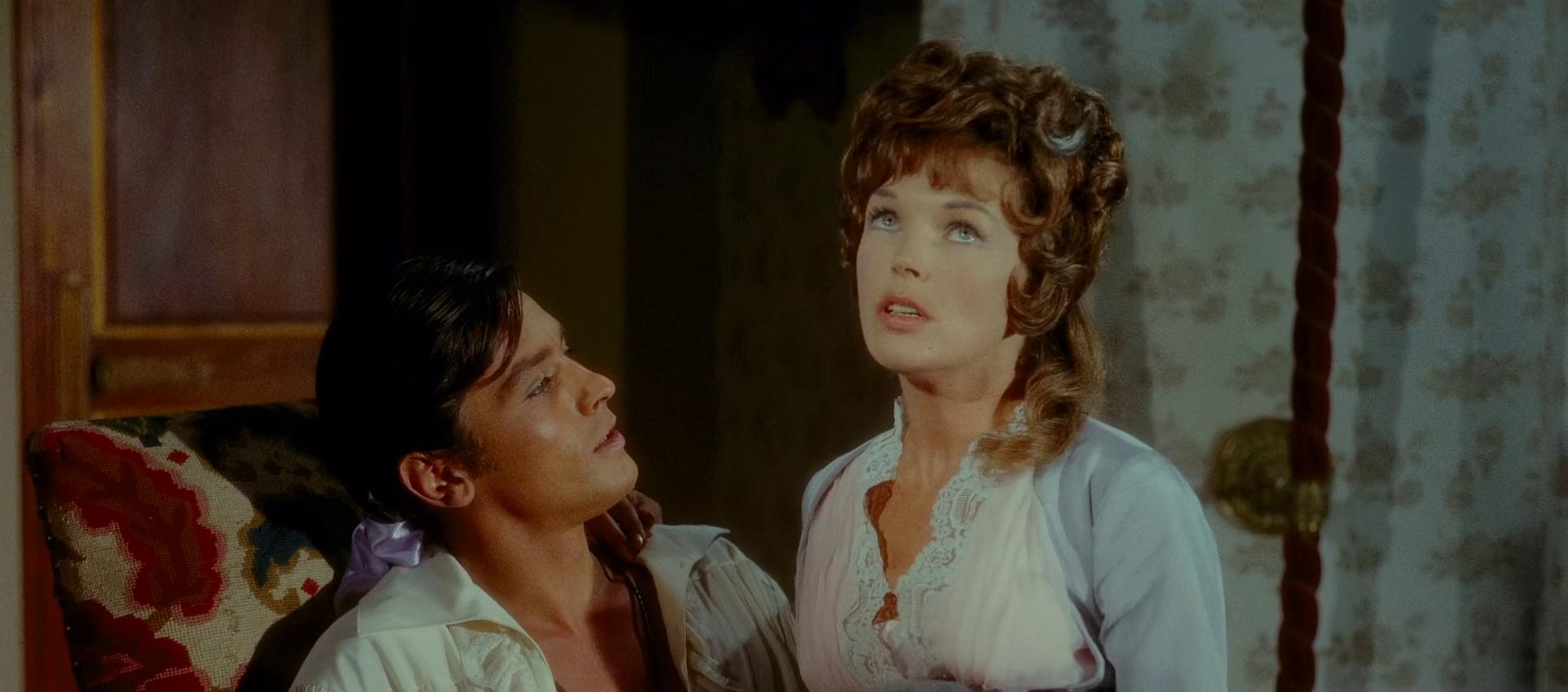 Alain Delon and Dawn Addams in The Black Tulip (1964)