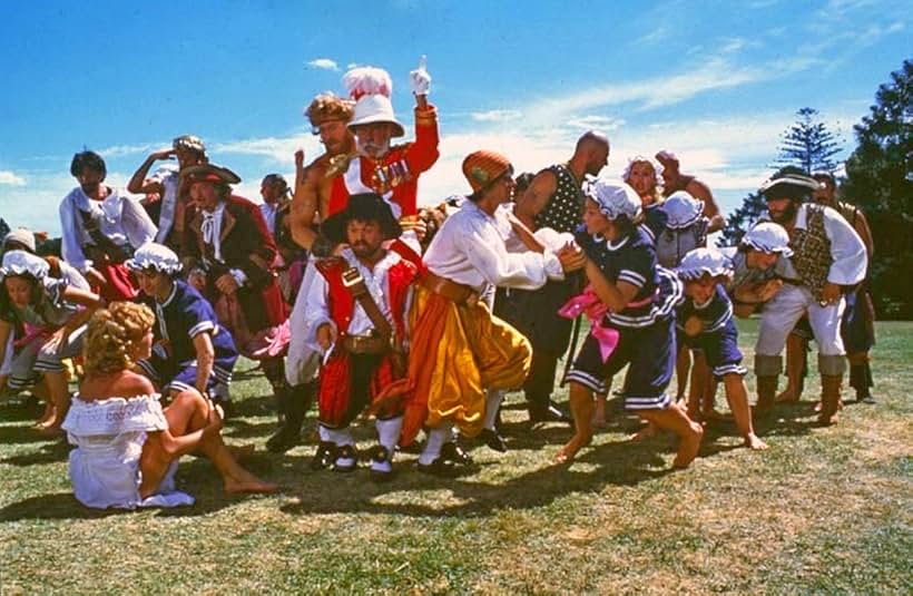 Kristy McNichol, Marc Colombani, Bill Kerr, and Kjell Nilsson in The Pirate Movie (1982)