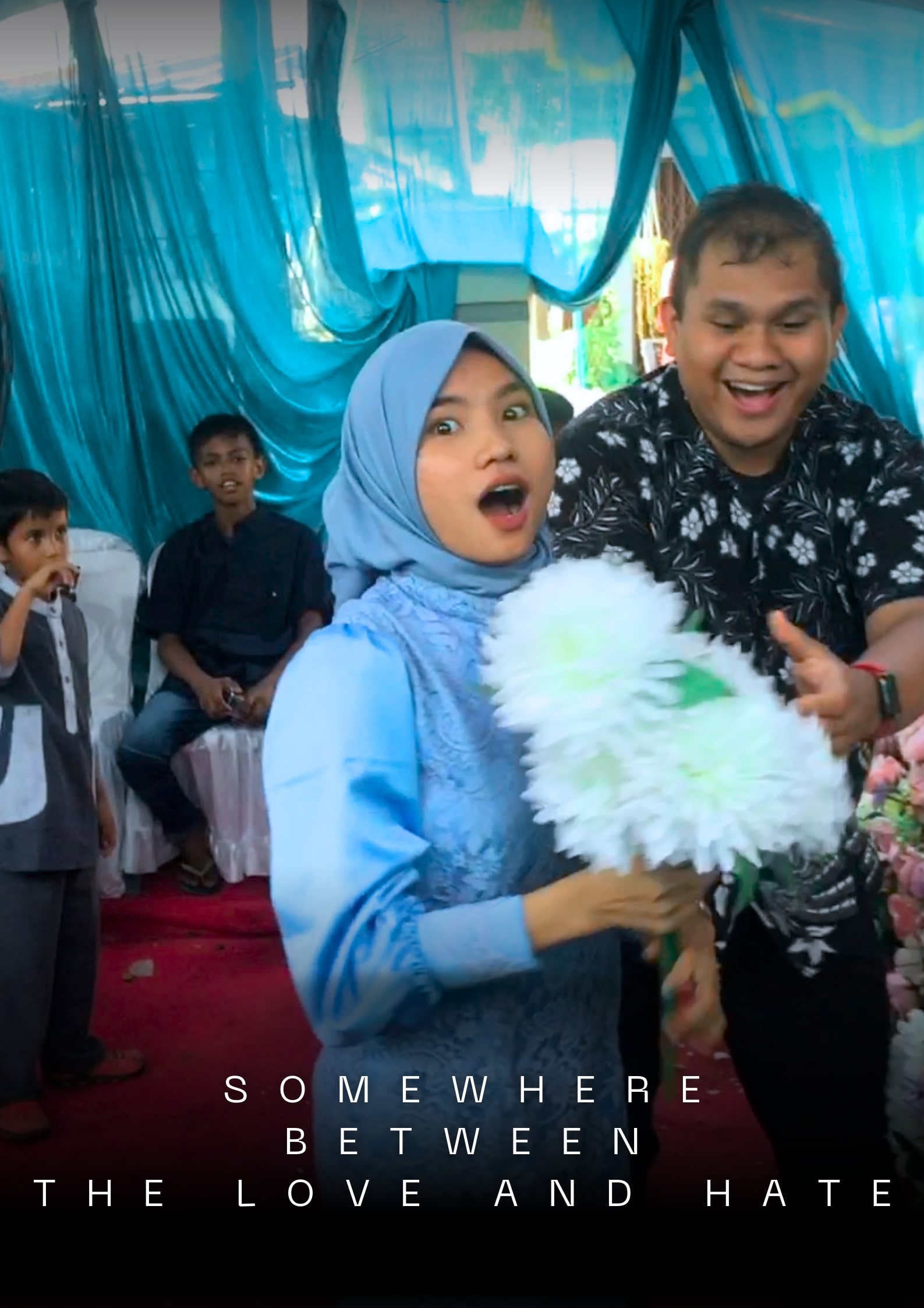 Muhammad Hafiz and Latifah Annur in Somewhere Between the Love and Hate (2023)