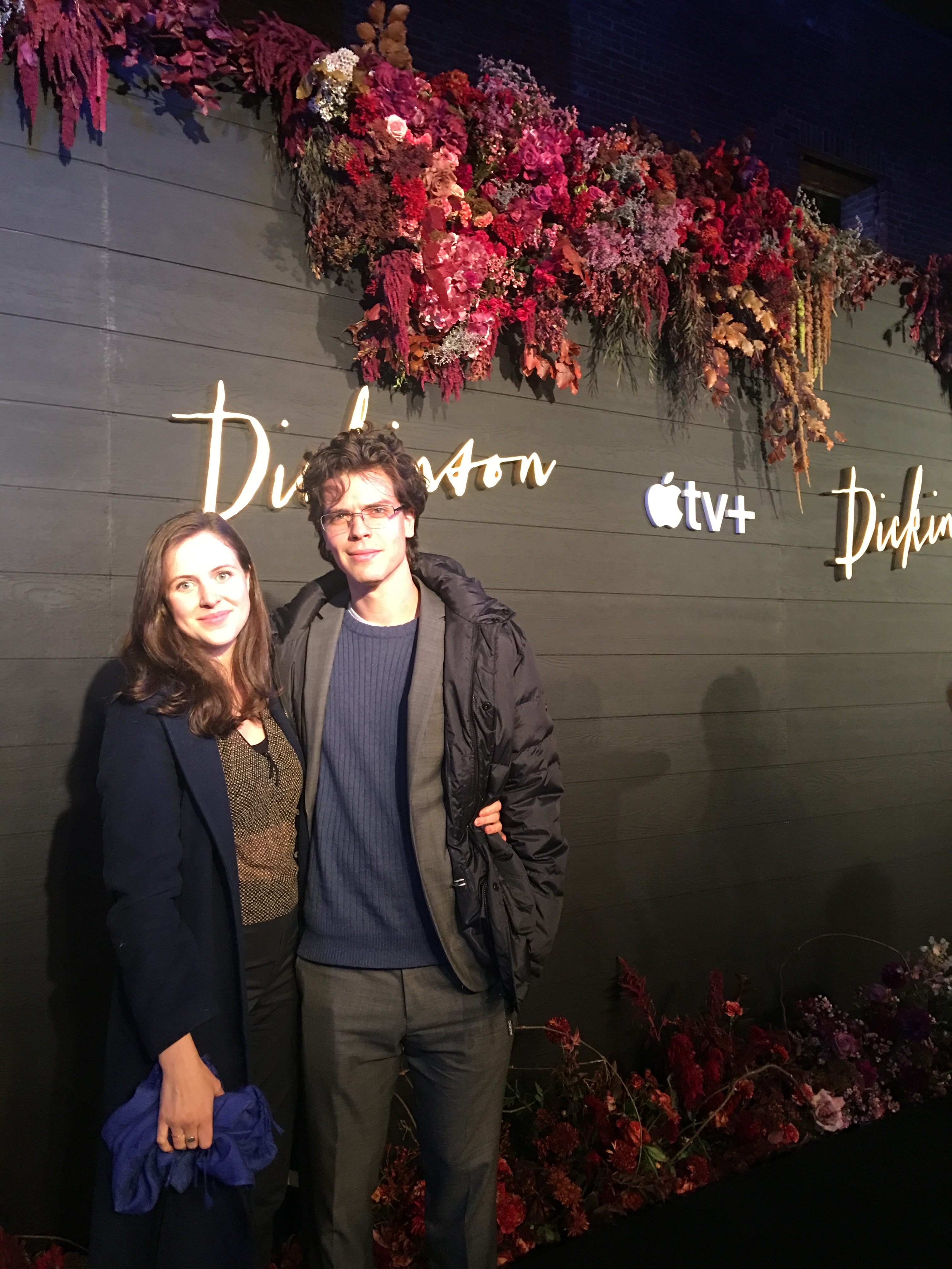 Emma Geer and Gus Halper at Apple TV’s premiere of Dickinson