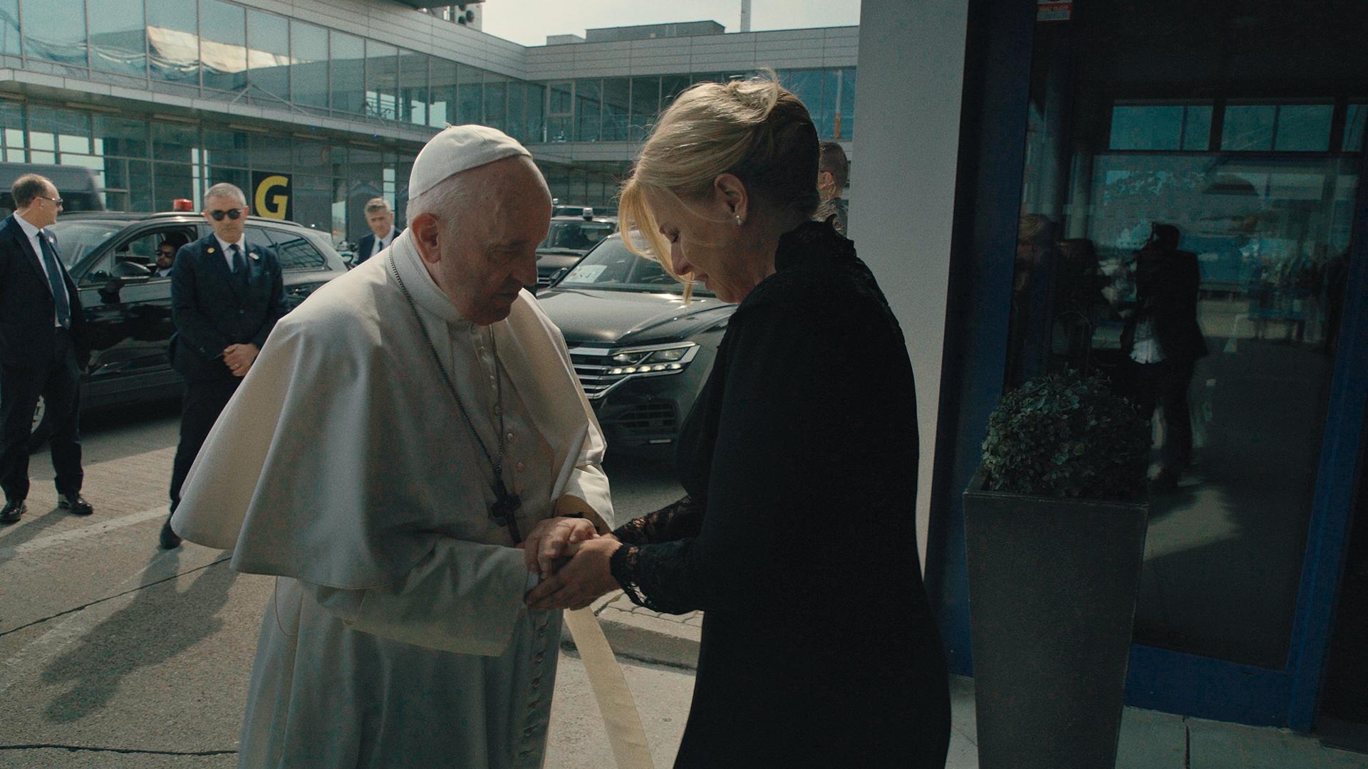 Zuzana Caputová and Pope Francis in Ms. President (2024)