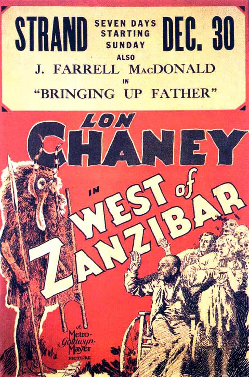 Warner Baxter, Lon Chaney, and Mary Nolan in West of Zanzibar (1928)