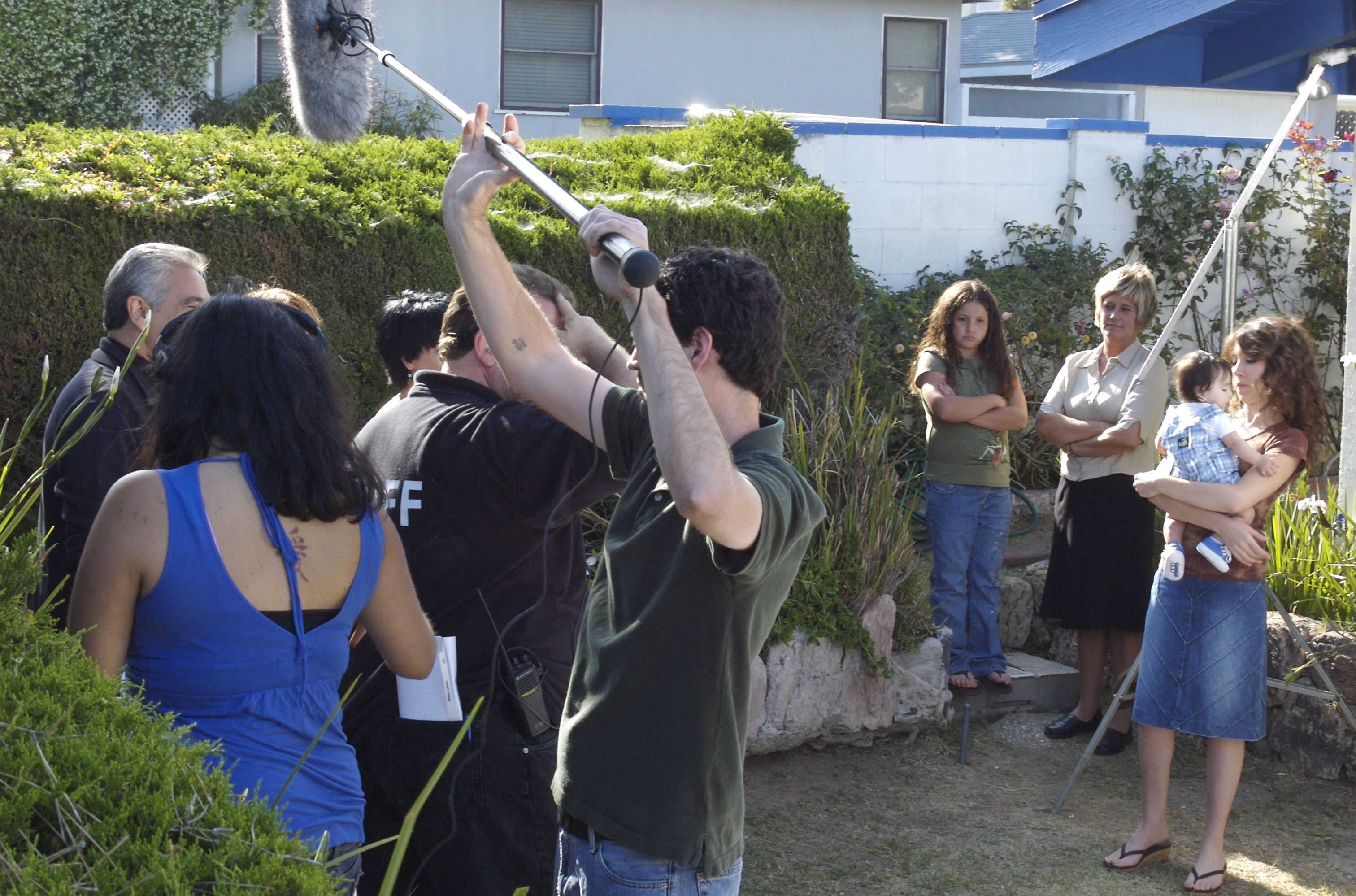 Dyana Ortelli, Joe Rodriguez, and Stephanie Fabian in Hold the Line (2016)