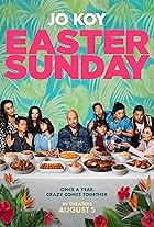 Tia Carrere, Rodney To, Lydia Gaston, Melody Butiu, Jo Koy, Joey Guila, Eugene Cordero, Elena Juatco, and Eva Noblezada in Easter Sunday (2022)