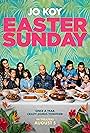 Tia Carrere, Rodney To, Lydia Gaston, Melody Butiu, Jo Koy, Joey Guila, Eugene Cordero, Elena Juatco, and Eva Noblezada in Easter Sunday (2022)