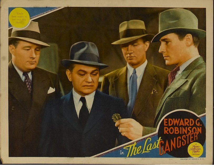 Edward G. Robinson, Ivan Miller, Moroni Olsen, and Eddie Parker in The Last Gangster (1937)