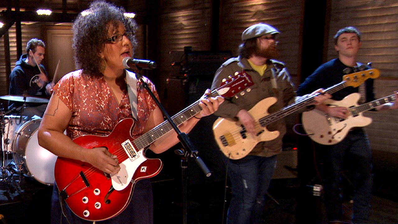 Alabama Shakes, Steve Johnson, Heath Fogg, Brittany Howard, and Zac Cockrell in Conan (2010)