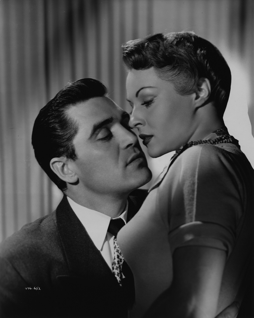 Gaby André and Steve Cochran in Highway 301 (1950)