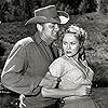 Brian Keith and Virginia Mayo in Fort Dobbs (1958)