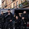 Roberto Álamo, Raúl Prieto, Álex García, Raúl Arévalo, Patrick Criado, and Hovik Keuchkerian in Antidisturbios (2020)