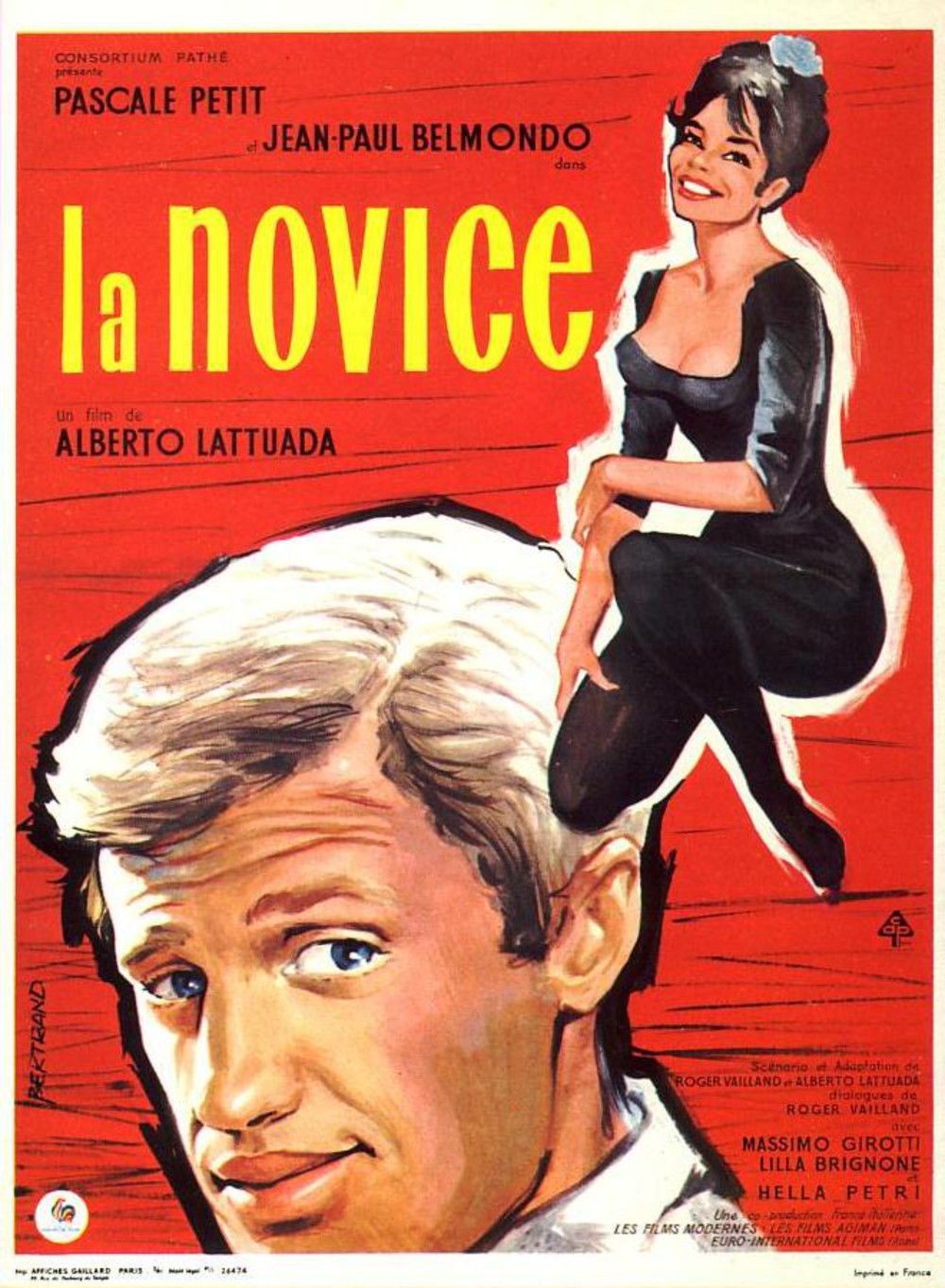 Jean-Paul Belmondo and Pascale Petit in Lettere di una novizia (1960)