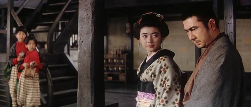 Shintarô Katsu and Miwa Takada in Adventures of Zatoichi (1964)