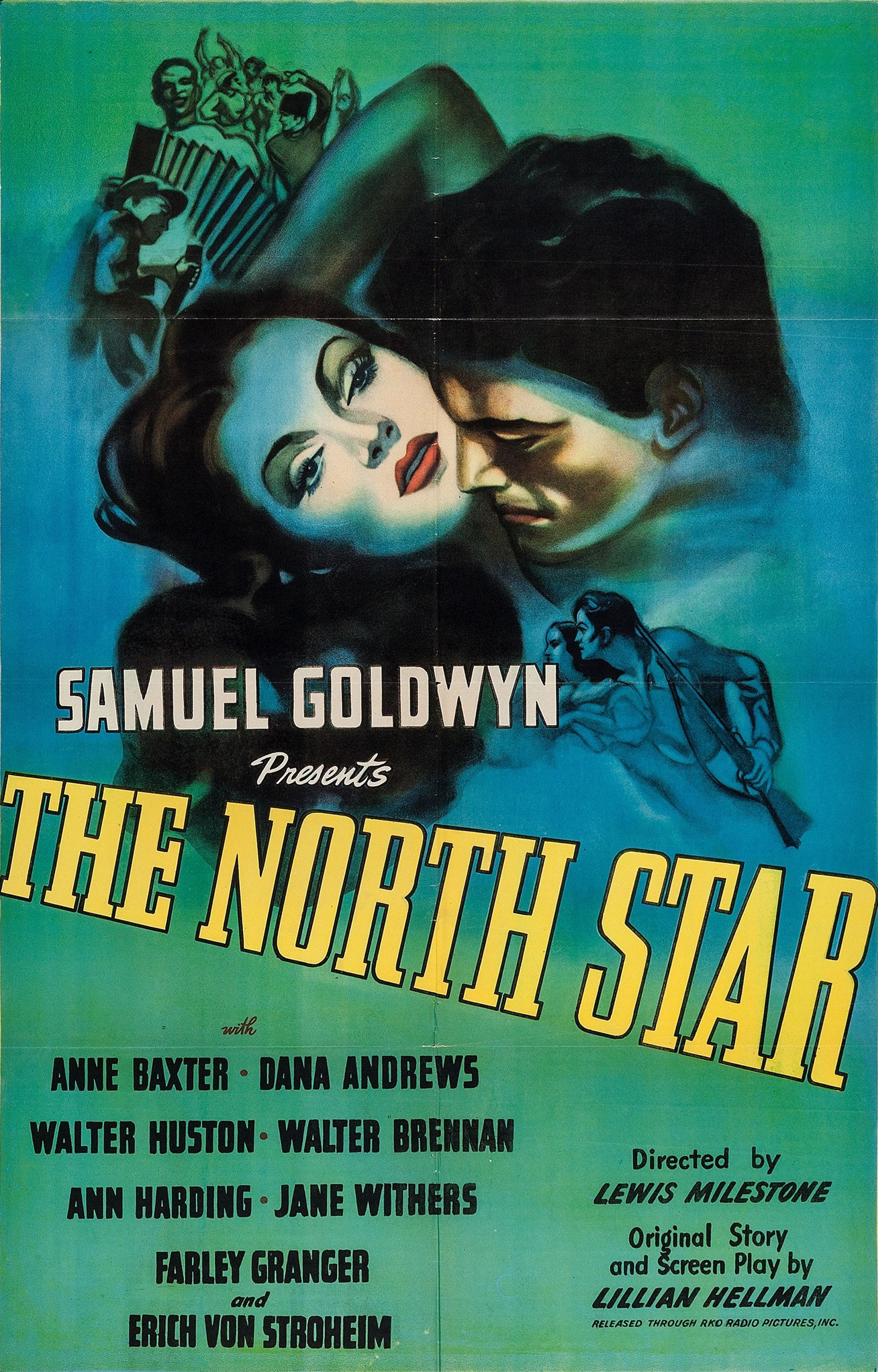 Dana Andrews and Anne Baxter in The North Star (1943)