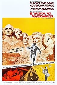 Cary Grant, Alfred Hitchcock, Eva Marie Saint, and Philip Ober in North by Northwest (1959)