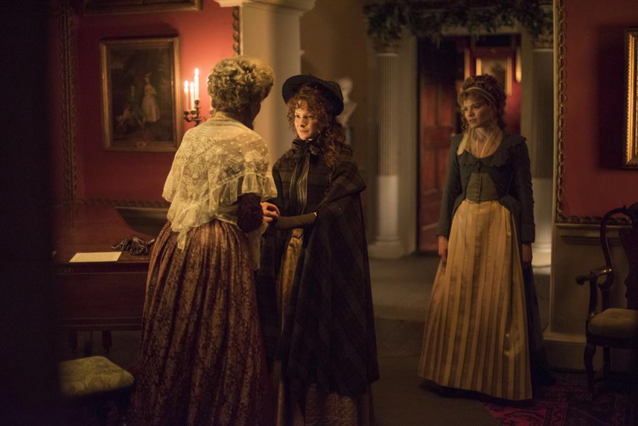 Jemma Redgrave, Emma Greenwell, and Morfydd Clark in Love & Friendship (2016)