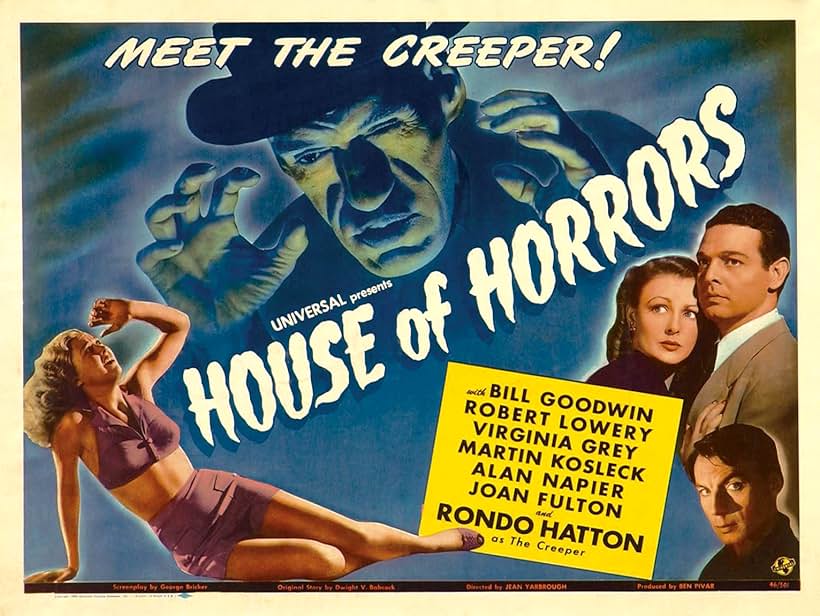 Virginia Grey, Rondo Hatton, Martin Kosleck, Robert Lowery, and Joan Shawlee in House of Horrors (1946)